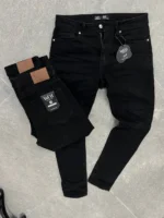 Black Denim Jeans – Slim Fit Casual Pants - Image 3