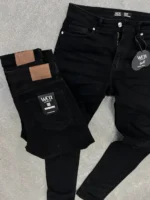 Black Denim Jeans – Slim Fit Casual Pants