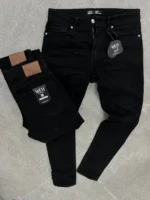 Black Denim Jeans – Slim Fit Casual Pants - Image 4