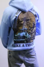 Oversized Hoodie back graphic Hoodie Billet Points Fit - Image 12