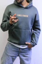 Oversized Hoodie back graphic Hoodie Billet Points Fit - Image 6