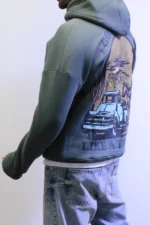 Oversized Hoodie back graphic Hoodie Billet Points Fit - Image 13