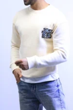 from e backElegant and Cozy Sweater with a Modern Design