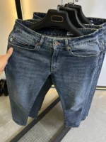 slim simple DARK BLUE jeans modern and elegant everyday look