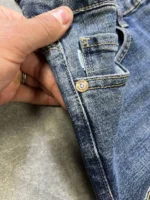 slim simple DARK BLUE jeans modern and elegant everyday look - Image 7