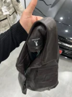 ZAC Men’s Brown Leather Jacket – Premium Designer CLASSIC  Style - Image 12