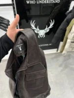 ZAC Men’s Brown Leather Jacket – Premium Designer CLASSIC  Style - Image 17