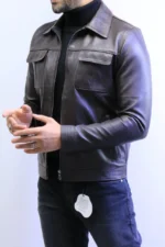 ZAC Men’s Brown Leather Jacket – Premium Designer CLASSIC  Style - Image 18