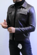 ZAC Men’s Brown Leather Jacket – Premium Designer CLASSIC  Style - Image 23