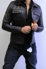 ZAC Men’s Brown Leather Jacket – Premium Designer CLASSIC  Style - Image 33