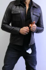ZAC Men’s Brown Leather Jacket – Premium Designer CLASSIC  Style - Image 34