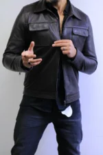 ZAC Men’s Brown Leather Jacket – Premium Designer CLASSIC  Style - Image 36