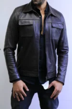 ZAC Men’s Brown Leather Jacket – Premium Designer CLASSIC  Style - Image 37