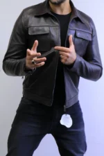 ZAC Men’s Brown Leather Jacket – Premium Designer CLASSIC  Style - Image 43