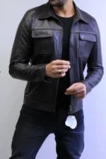 ZAC Men’s Brown Leather Jacket – Premium Designer CLASSIC  Style - Image 46