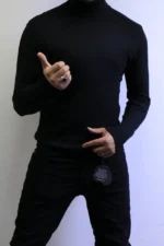 Men’s Premium Knit Turtleneck Sweater – Slim Fit | Winter Essential by Zacstore - Image 2