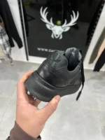 Men’s Full Black Shoes – Textured Leather, Soft Insole - Image 14