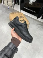 Men’s Full Black Shoes – Textured Leather, Soft Insole - Image 16