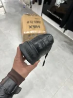 Men’s Full Black Shoes – Textured Leather, Soft Insole - Image 3