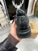 Men’s Full Black Shoes – Textured Leather, Soft Insole - Image 8