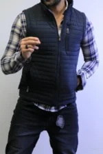 Men’s Sleeveless Puffer Vest – Soft & Warm Lightweight Fit - Image 25