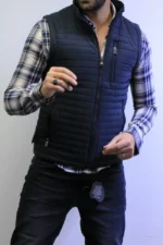 Men’s Sleeveless Puffer Vest – Soft & Warm Lightweight Fit - Image 24
