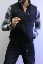Men’s Sleeveless Puffer Vest – Soft & Warm Lightweight Fit - Image 17