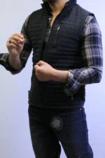 Men’s Sleeveless Puffer Vest – Soft & Warm Lightweight Fit - Image 3