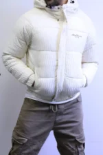 Winter Hooded Puffer Jacket - Premium Textured Material - Image 4