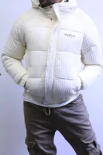 Winter Hooded Puffer Jacket - Premium Textured Material - Image 6