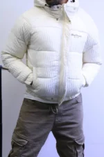 Winter Hooded Puffer Jacket - Premium Textured Material