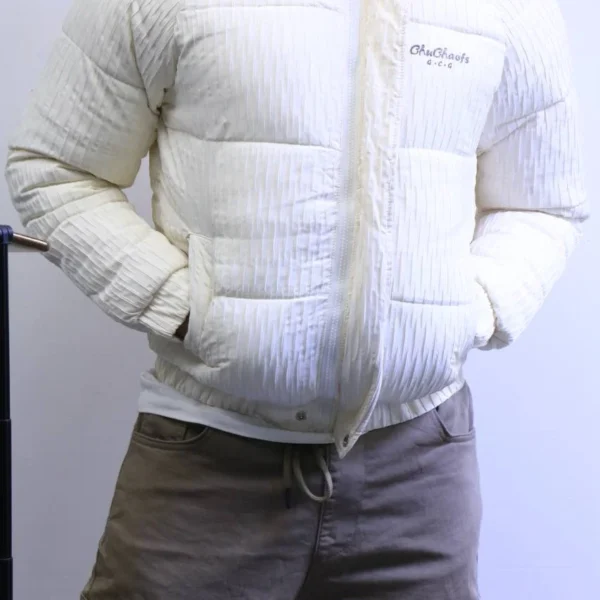 Winter Hooded Puffer Jacket - Premium Textured Material