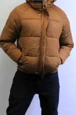 Winter Hooded Puffer Jacket - Premium Textured Material - Image 3