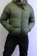 Winter Hooded Puffer Jacket - Premium Textured Material - Image 15