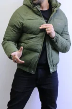 Winter Hooded Puffer Jacket - Premium Textured Material - Image 12