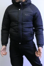 Winter Hooded Puffer Jacket - Premium Textured Material - Image 13