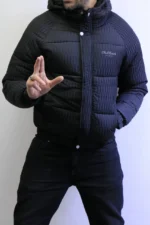 Winter Hooded Puffer Jacket - Premium Textured Material - Image 10