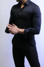 Black stretch shirt - slim Fit Edition - Image 4