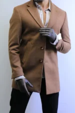 Camel Wool Coat —Premium Classic Fit , Modern Minimal Cut - Image 11