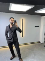 Men’s Slim Fit Double-Breasted Suit – Elegant Formal Outfit - Image 11