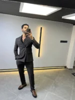 Men’s Slim Fit Double-Breasted Suit – Elegant Formal Outfit - Image 10