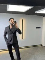 Men’s Slim Fit Double-Breasted Suit – Elegant Formal Outfit - Image 9
