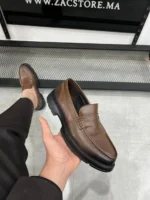 Men’s Classic Brown Leather Loafers – Comfortable Slip-On Dress Shoes - Image 8