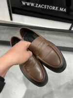 Men’s Classic Brown Leather Loafers – Comfortable Slip-On Dress Shoes - Image 7