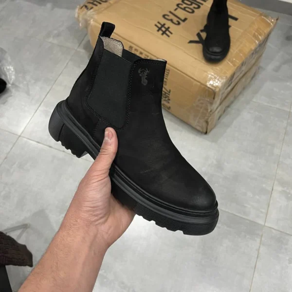Premium Black Leather Boots Comfort Every Day ref 300