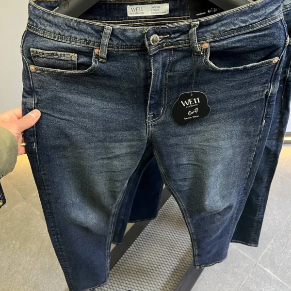 Dark blue Wash Jeans for Men – Modern Slim Fit