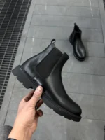 Premium Black Leather Boots Comfort in Every Step - Image 8