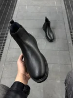 Premium Black Leather Boots Comfort in Every Step - Image 13