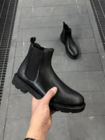 Premium Black Leather Boots Comfort in Every Step - Image 6