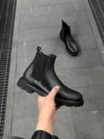 Premium Black Leather Boots Comfort in Every Step - Image 12